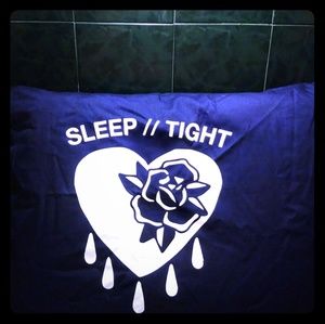 Custom Navy blue SLEEP TIGHT pillowcase